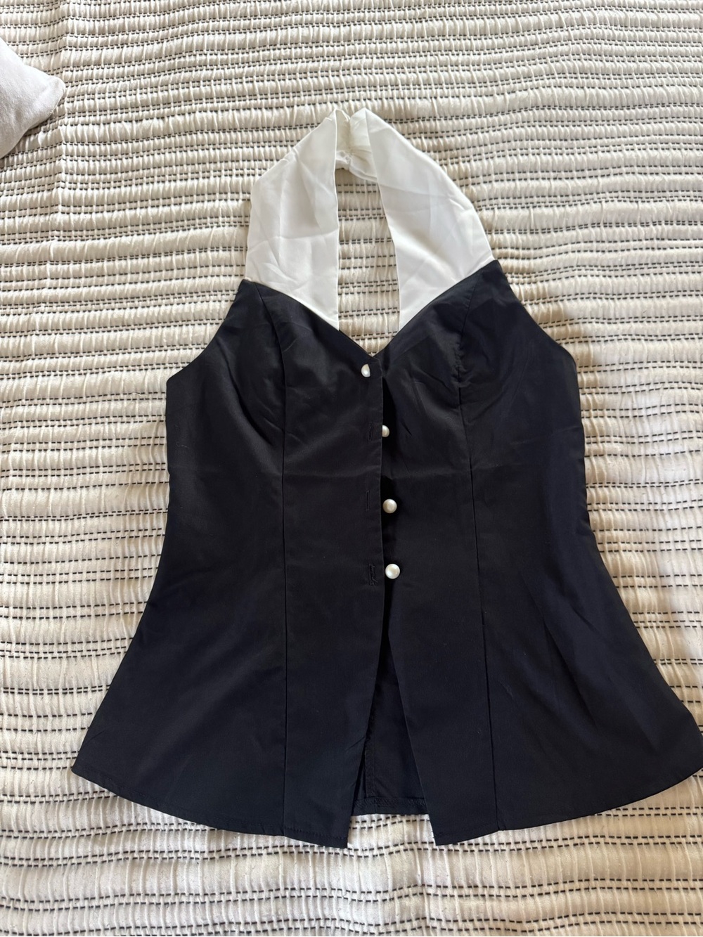 Black halter top